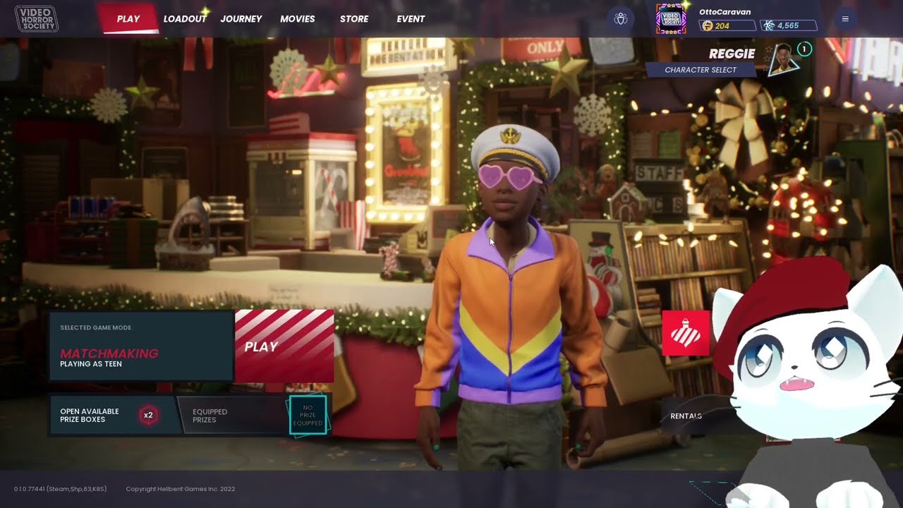 Video Horror Society playing as Reggie the New Boi