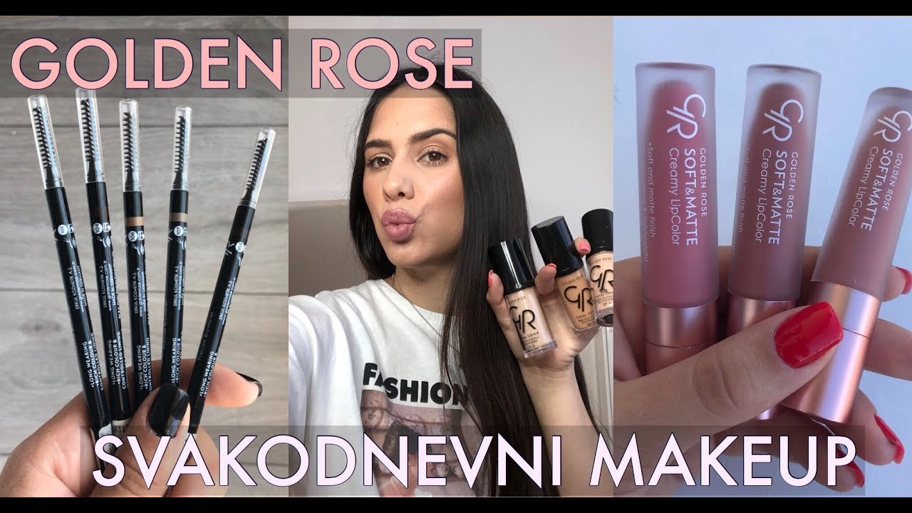 SVAKODNEVNI MAKEUP KORISTEĆI SAMO GOLDEN ROSE KOZMETIKU - Šminkam se jednim brendom