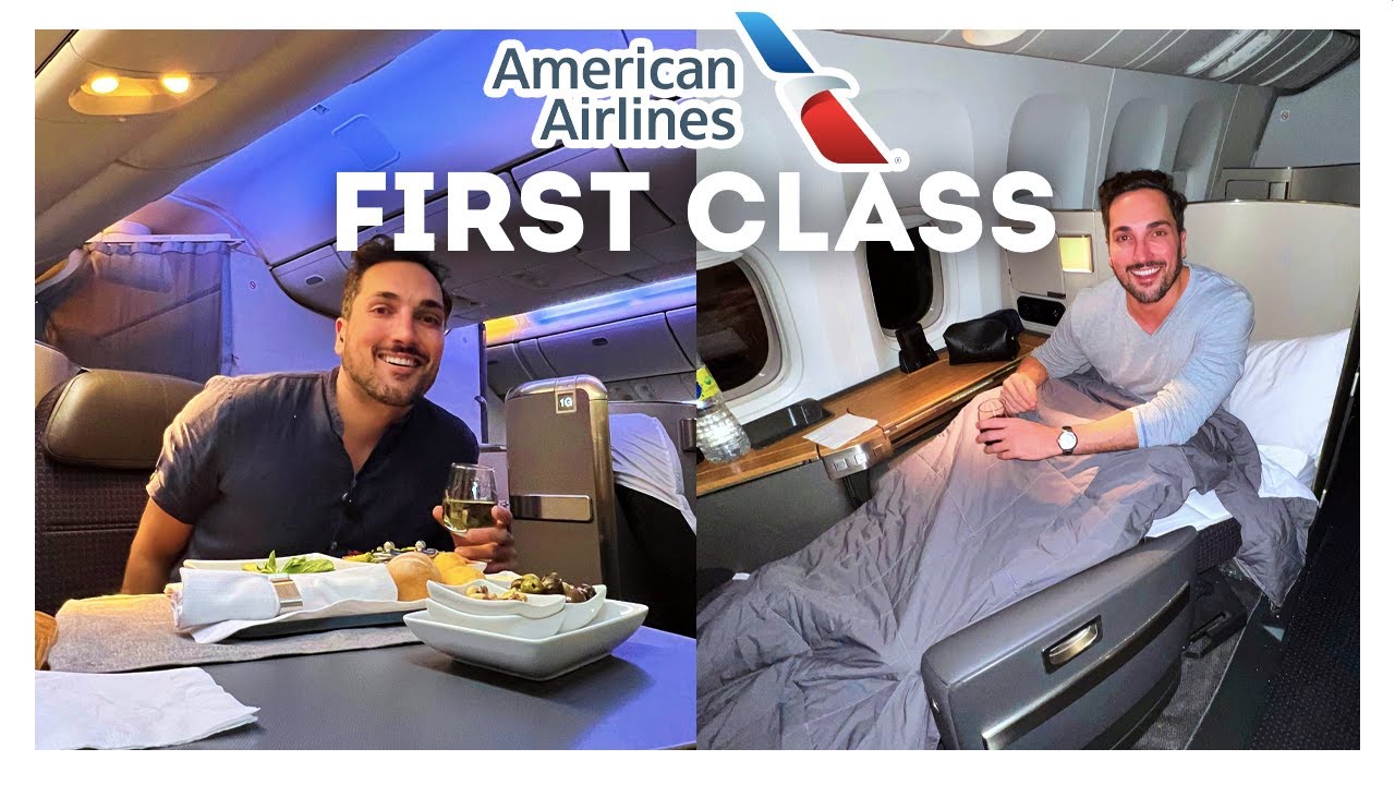 REVIEW SINCERA - COMO É VOAR na PRIMEIRA CLASSE da AMERICAN AIRLINES? É boa?Do Brasil a Miami no 777