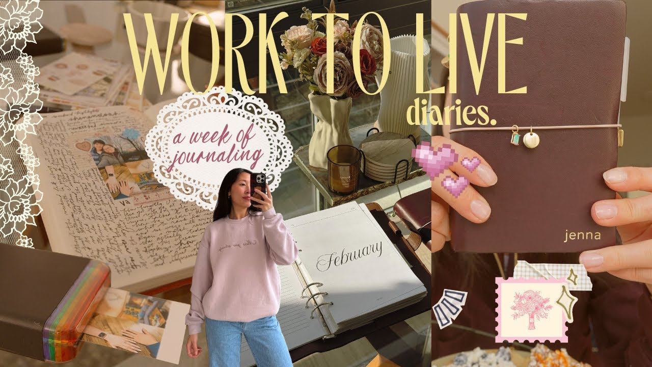 how much we're actually journaling this week 🥀  9-5 full-time job meets journal