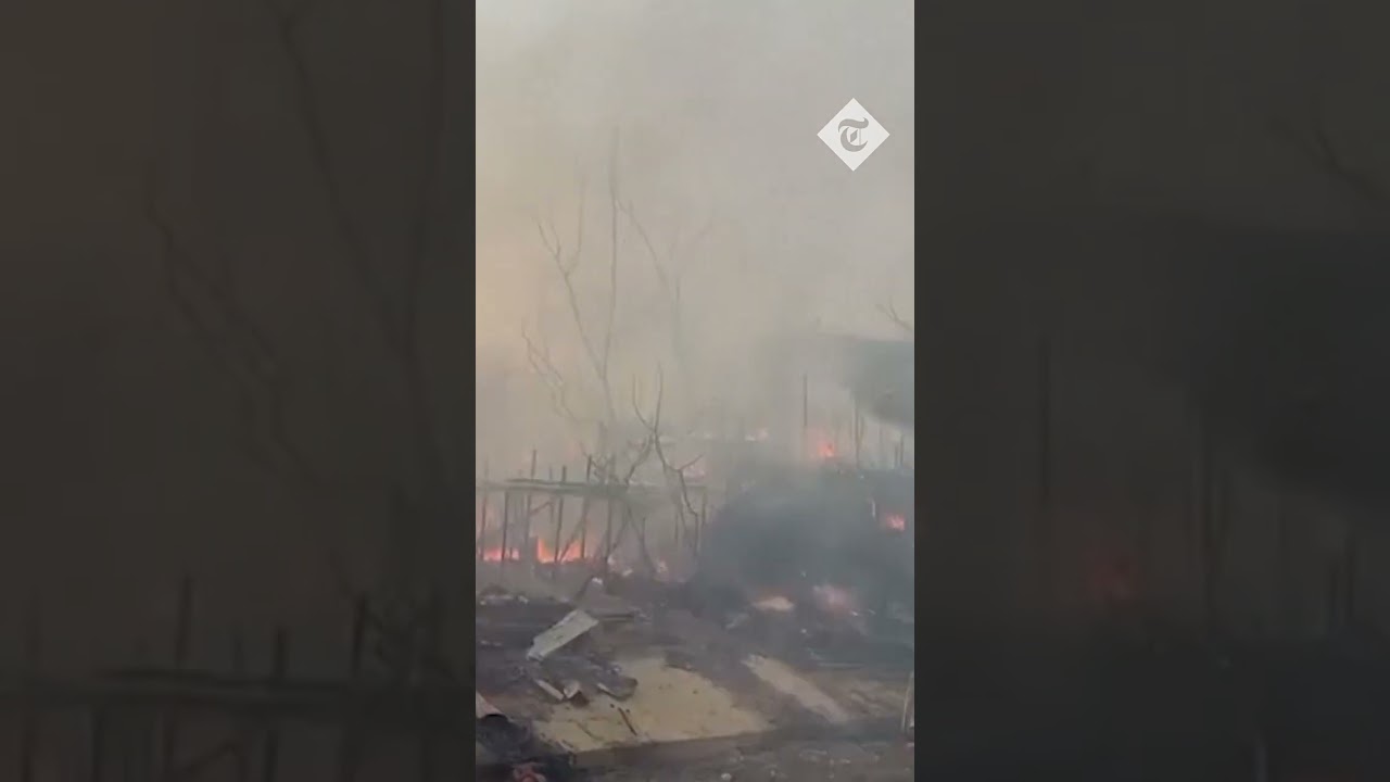 Crowded Rohingya camp hit by fire in Bangladesh