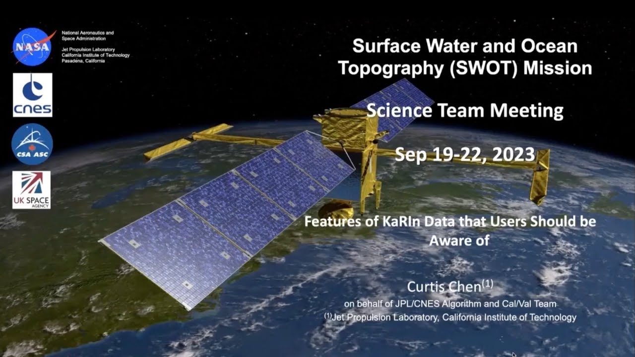 Surface Water and Ocean Topography (SWOT) Mission: Applications Meeting