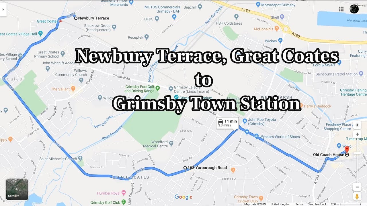 Newbury Terrace, Great Coates to Grimsby Town Station