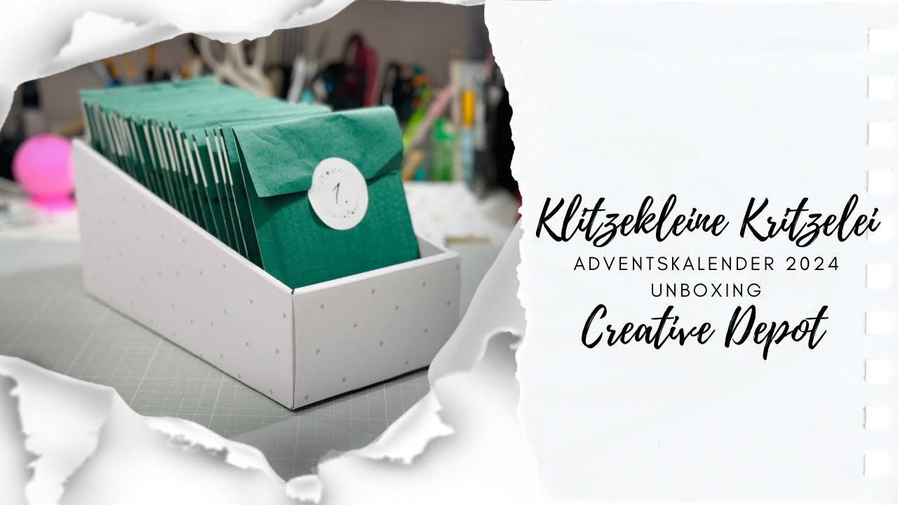 Unboxing Adventskalender 2024 von Creative Depot Klitzekleine Kritzelei cardmaking, Papierliebe, DIY