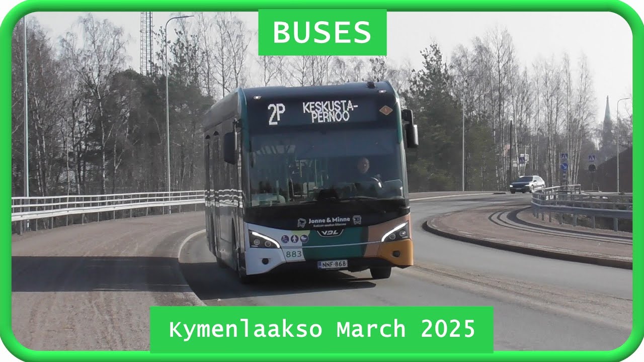 Bus videos: Kymenlaakso March 2025