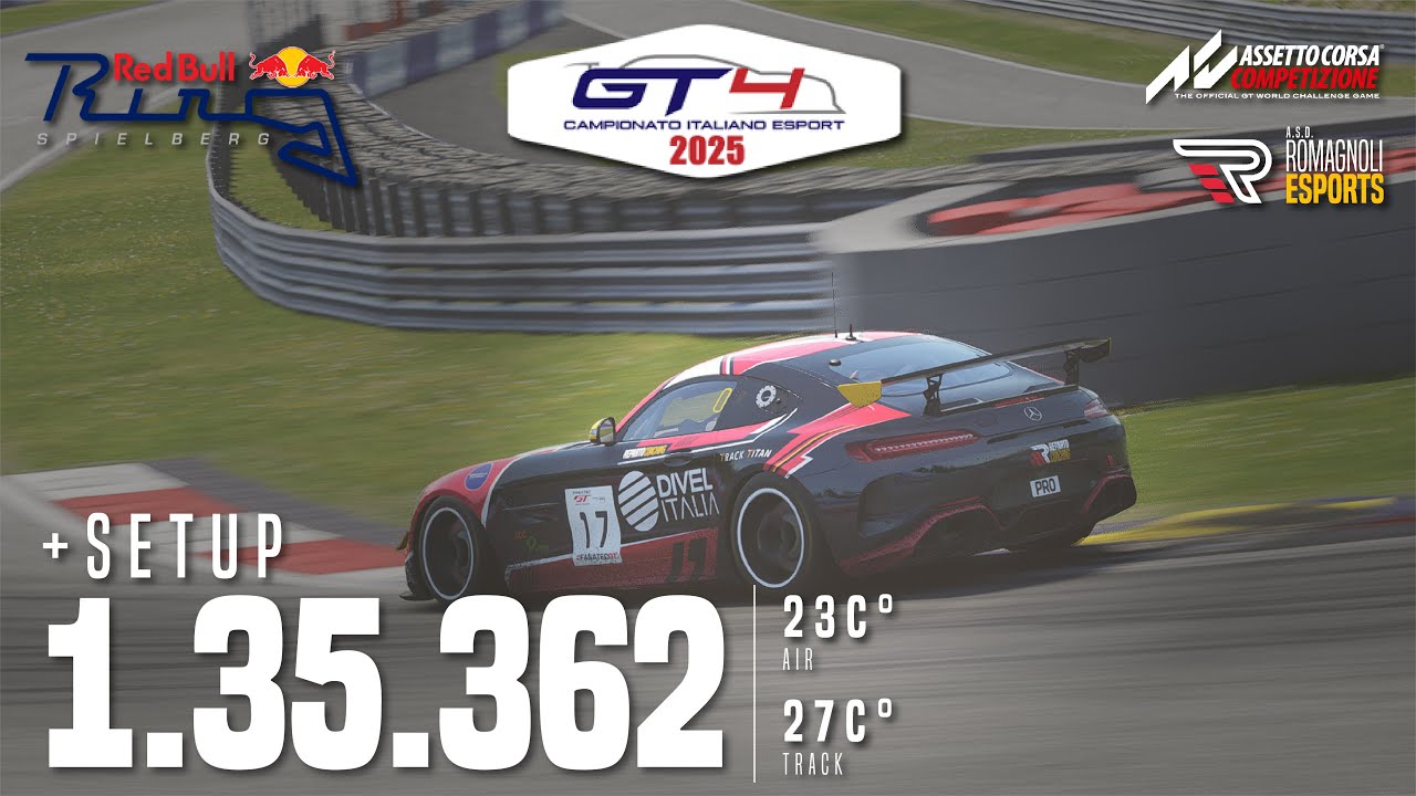 Red Bull Ring Hotlap | MR Reparto Coaching | 1:35.362 | Mercedes AMG GT4 | AC Competizione v1.10.3