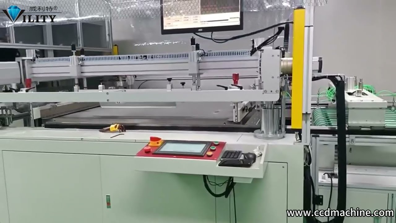 Large Format Four-Post Automatic CCD Register Screen Printing Machine