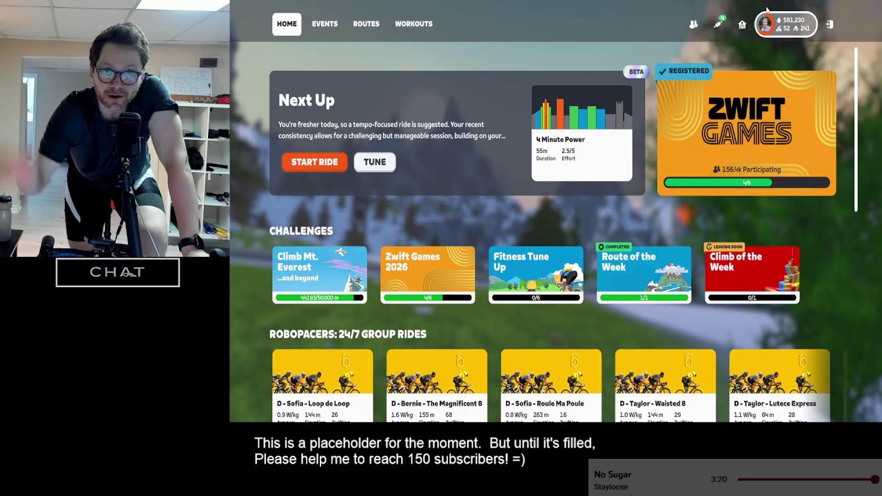 Zwift | 2 Hours of Zone 2!
