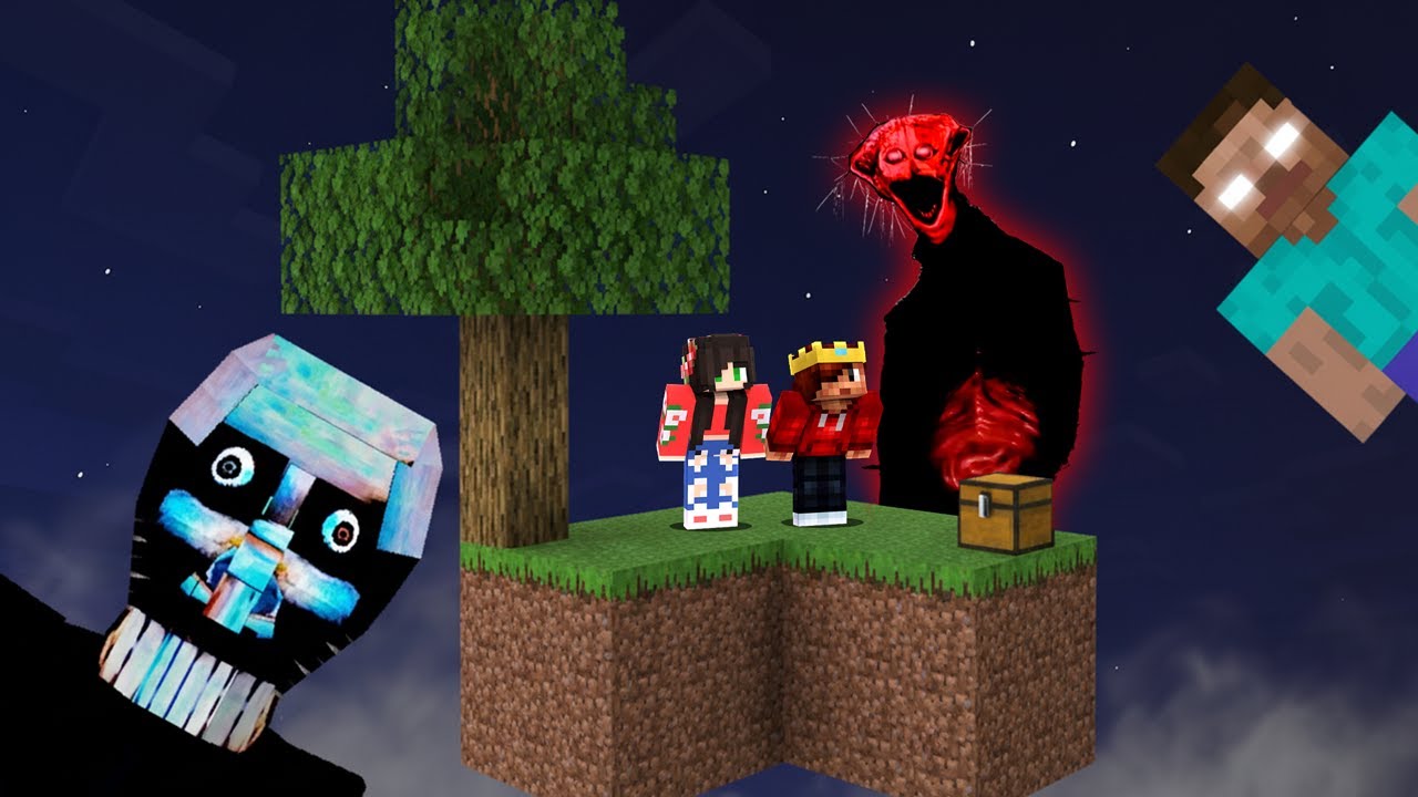 SOBREVIVEMOS EM UMA ILHA FLUTUANTE MAS COM 200 MODS DE TERROR