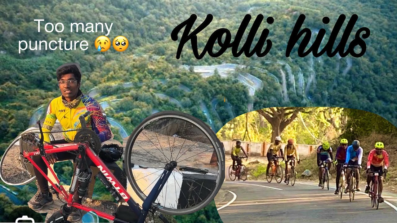Kolli hills (Kollimalai) in cycle Part 1- Too many puncture
