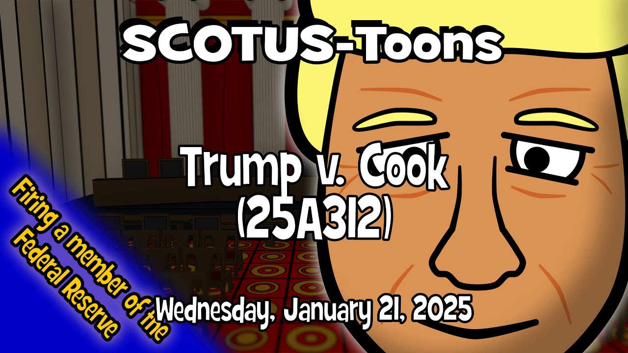 Trump v. Cook | SCOTUS-Toons (2026-01-21)