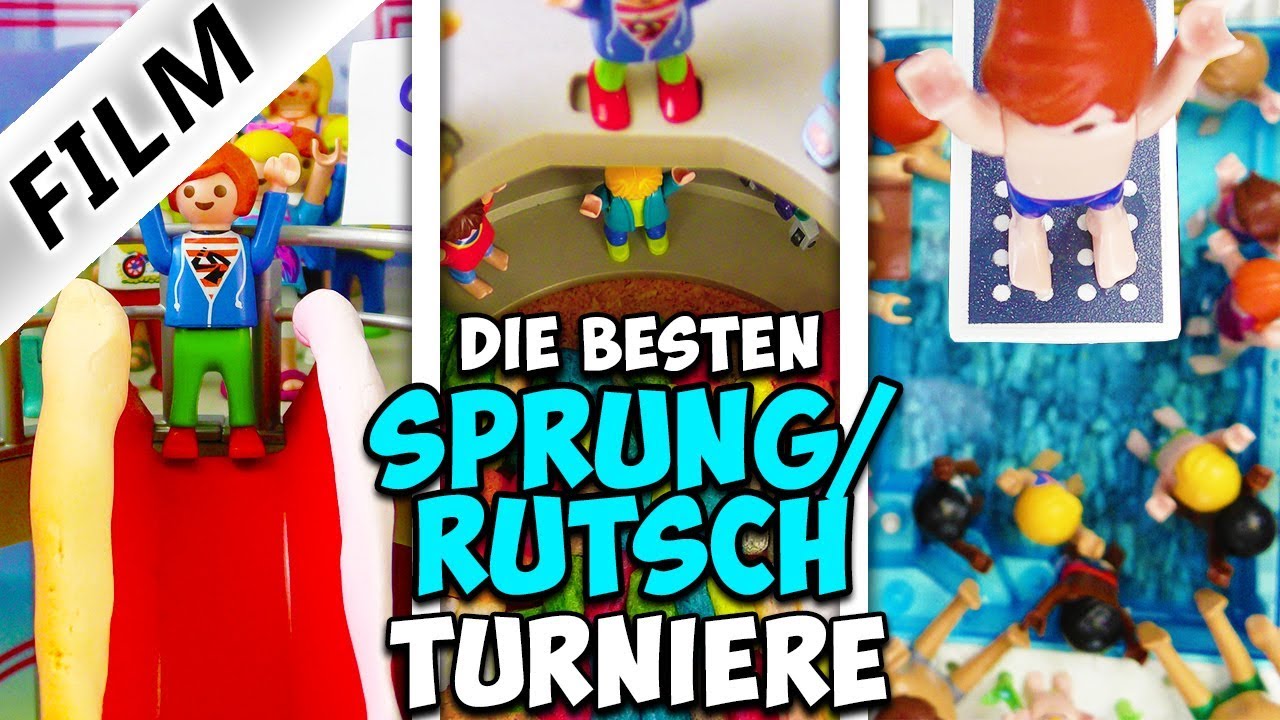 Playmobil Film TURNIER-TAG: Die besten Rutsch -/ Sprung Turniere | Familie Vogel Compilation Deutsch