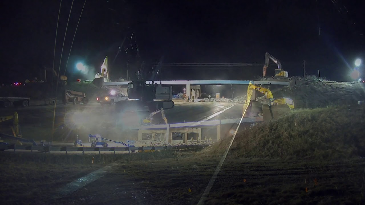 2020 100th Street Bridge Demolition Time-Lapse