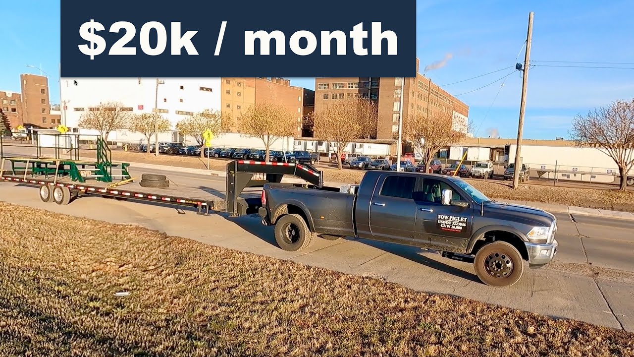 How to gross $20,000 in a month doing hotshot with a dually pickup