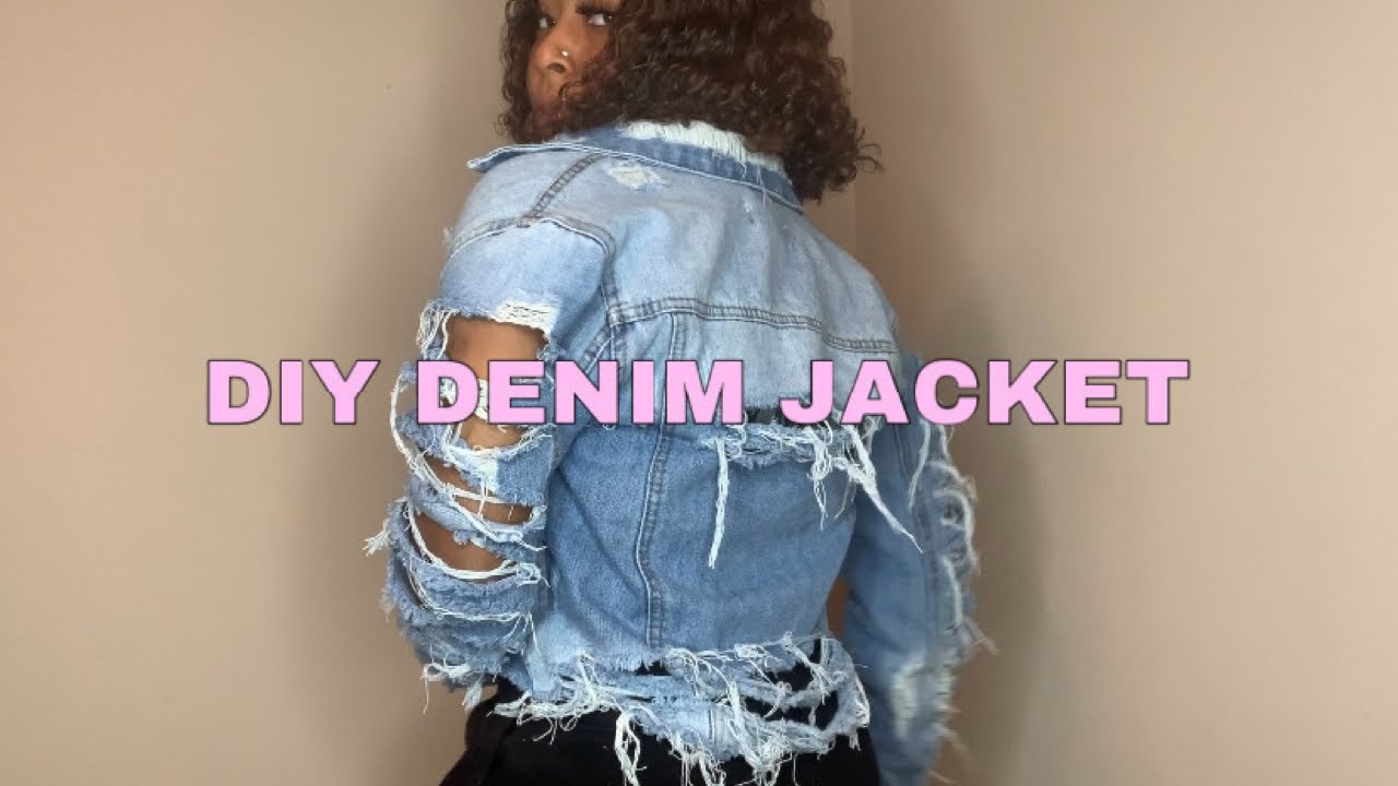 D.I.Y : Cute Distressed Jean Jacket