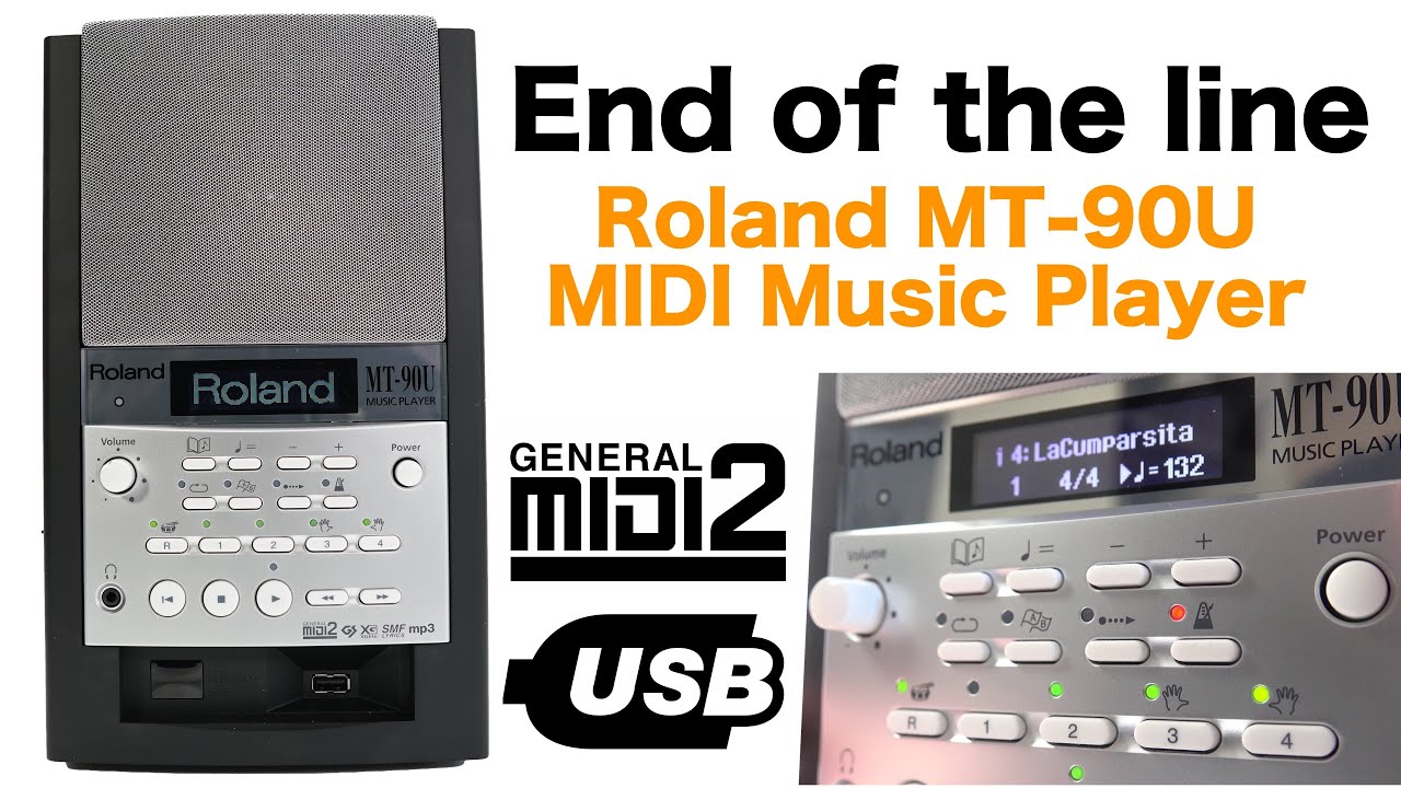 Demo of the Roland MT-90U MIDI Music Player