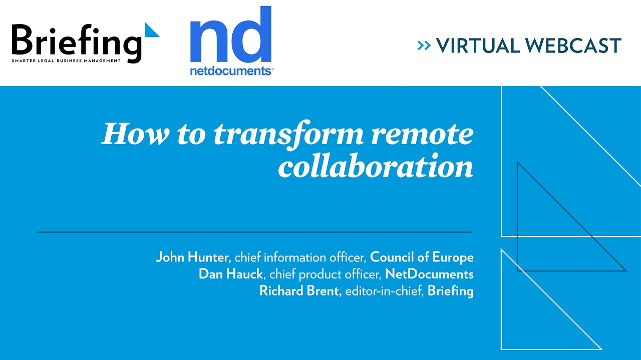 Briefing webcast | How to transform remote collaboration
