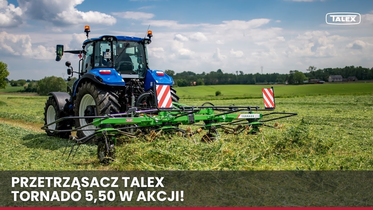 Przetrząsacz TORNADO 5,50 - pokaz pracy TALEX
