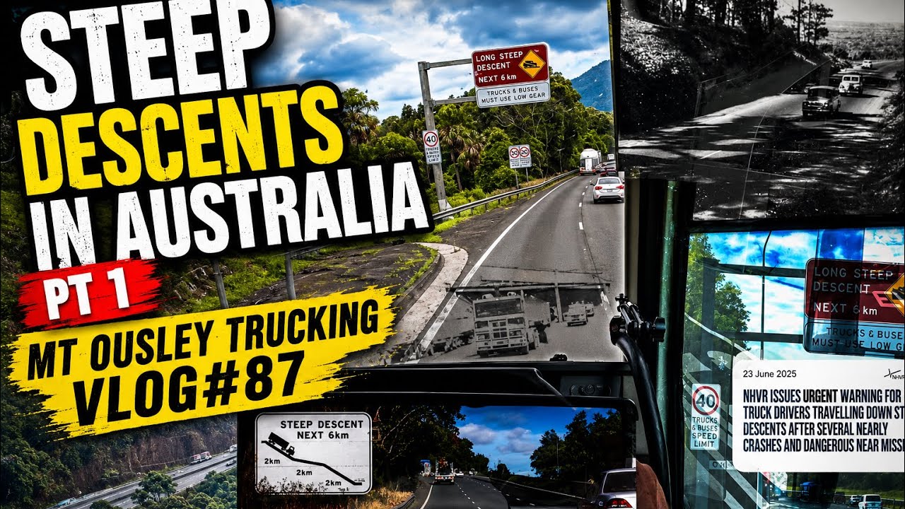 ⛷️STEEP Descents In Australia!⛷️ Crawlin Down Mount Ousley In A Automatic Truck!🚚 Trucking Vlog#87