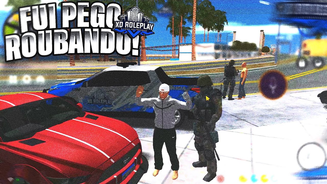 A POLICIA ME PEGOU ROUBANDO NO MTA DE ANDROID!😨 - GTA SAMP/PC
