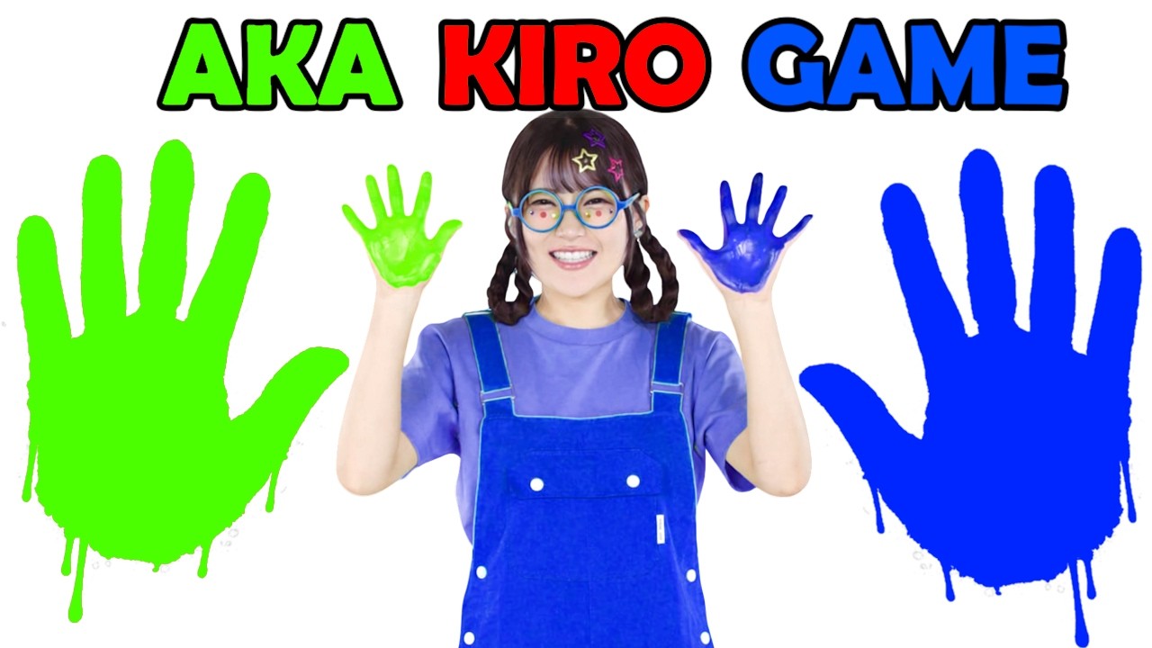 AKA! KIRO! AO! KIRO! | VIRAL Color Mixing Game | NEW 3 COLOR Format