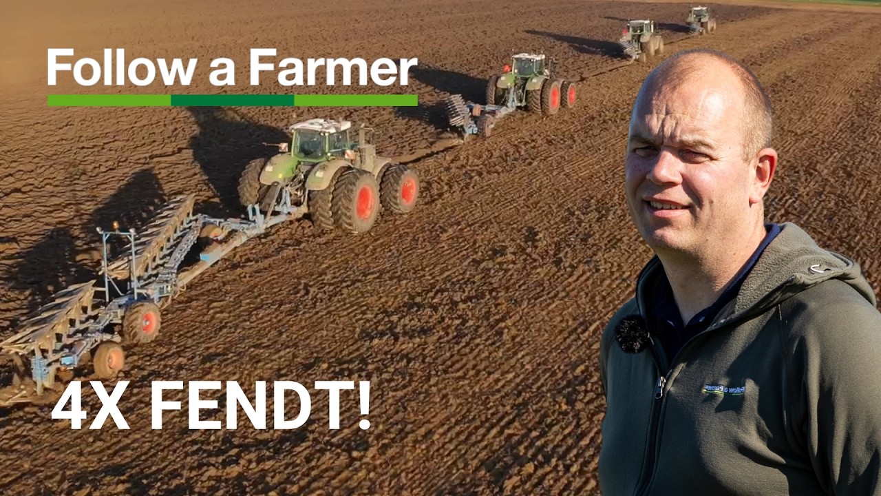 Showtime: 4x Fendt trækker 31 furer! - Follow a Farmer, Agrifos S3:E7