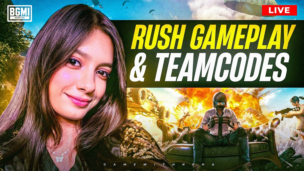 BGMI LIVE WITH TEAMCODES & WOW ROOMS🐣🔥| NEHA IS LIVE❤️#facecam #bgmi #girlgamer #shortsfeed