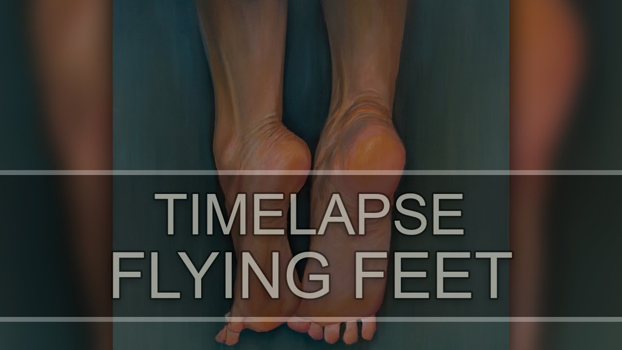 [TimeLapse] Flying Feet - oil painting