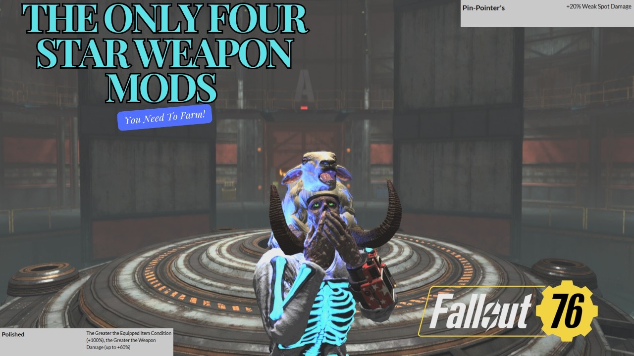 Топ-5 САМЫХ ИМПРУШНЫХ модификаций 4-звездочного оружия в Fallout 76