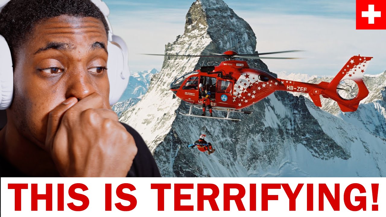 American Reacts to Swiss Air Zermatt Rescuers on the Matterhorn