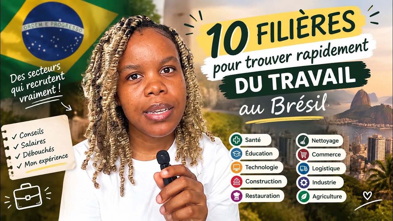 10 Filières Stratégiques pour Travailler Rapidement au Brésil 😮