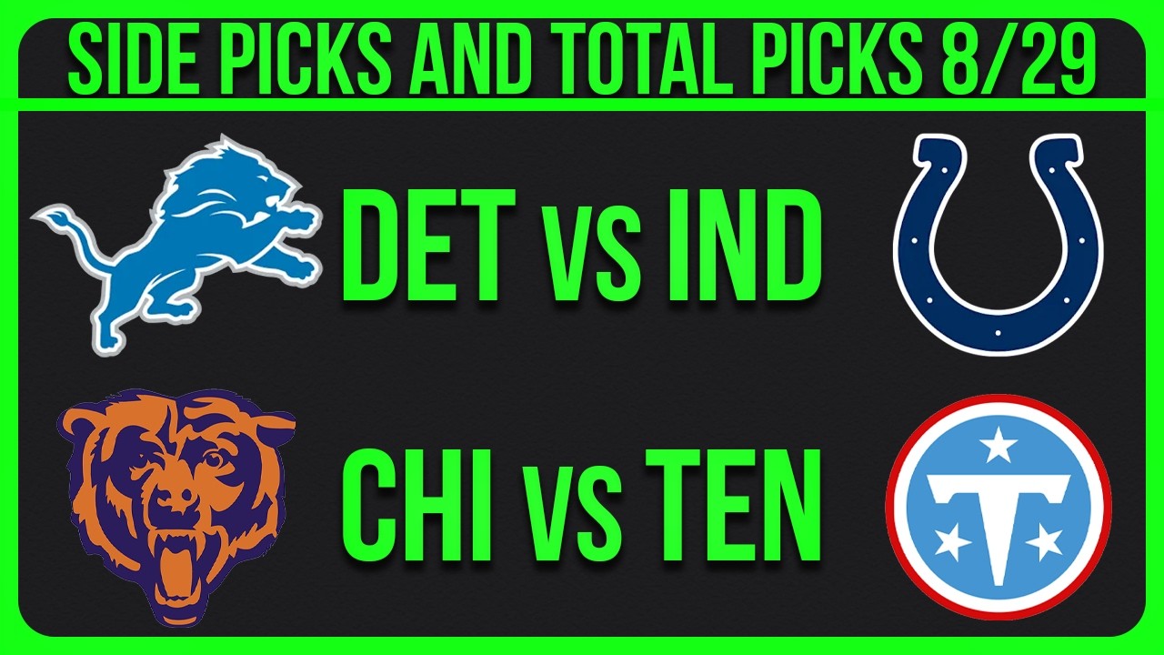 NFL Picks Today 8/29/26 NFL Preseason Week 3 Picks and Predictions