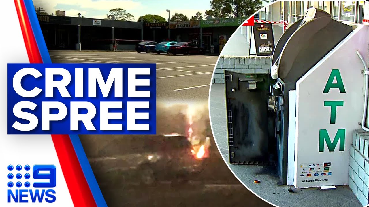 Man helping police after an alleged string of bungled robberies in Brisbane | 9 News Australia