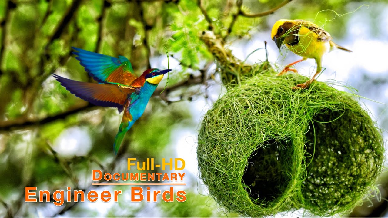 Engineer Bird's Nest Building full Documentary HD ! (Birds from Zero to Hero) مبنى عش المهندس الطيور
