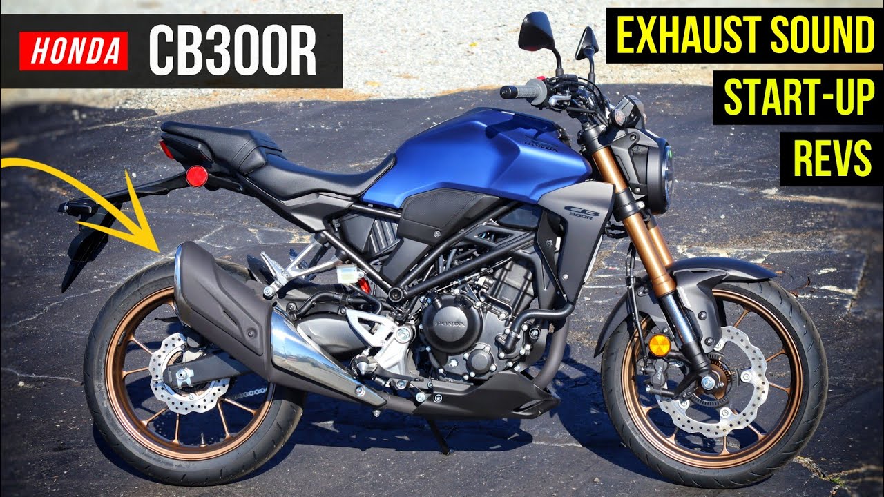 New 2022 Honda CB300R Exhaust & Engine Sound / Revs | CB 300 R Naked Motorcycle / Sport Bike