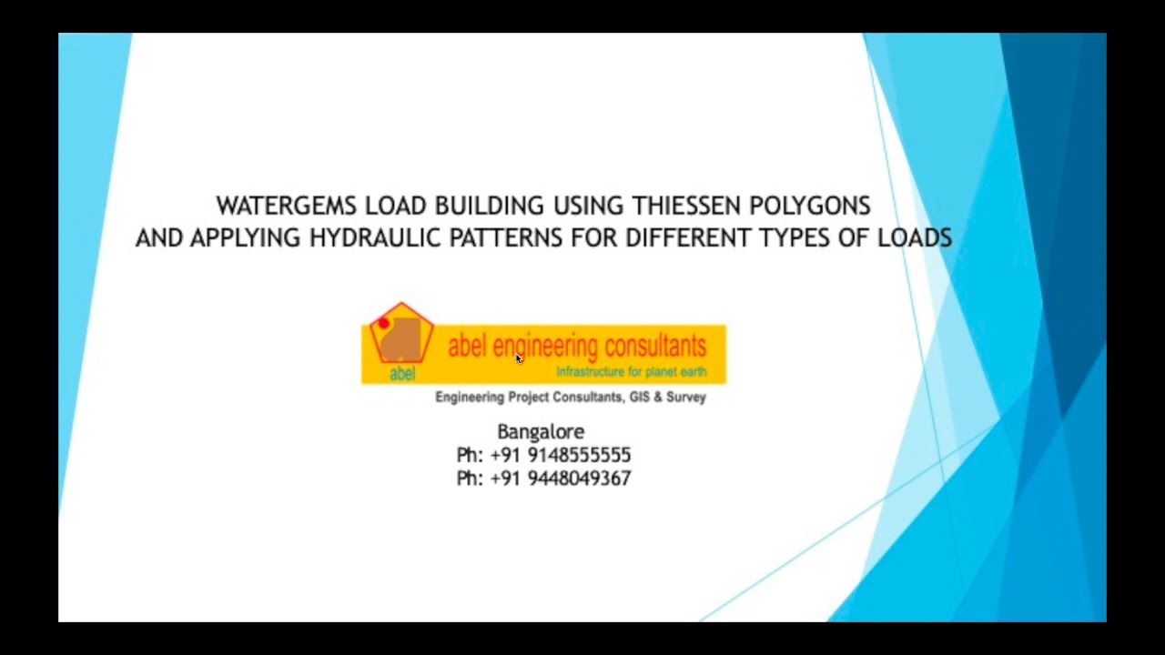 WaterGems Thiessen Polygons and Hydraulic Pattern