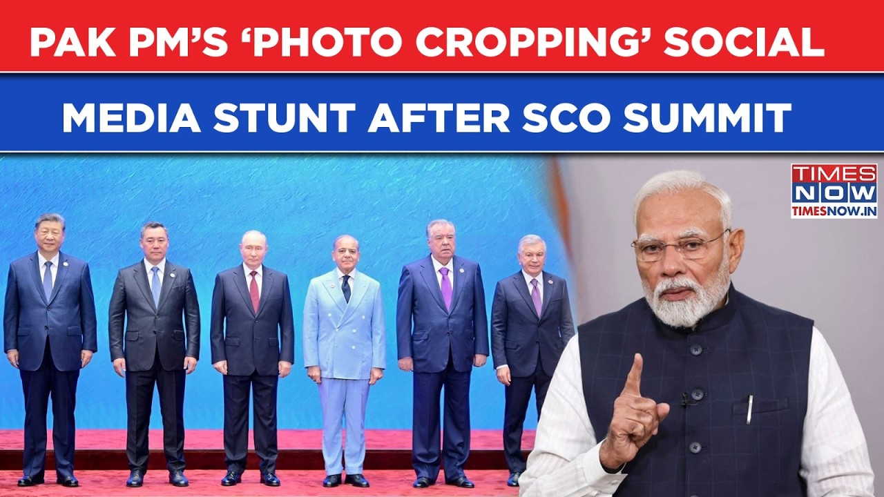 Pakistan's Shehbaz Sharif Crops Indian PM Modi From SCO Family Picture, Social Media Stunt Draws Ire