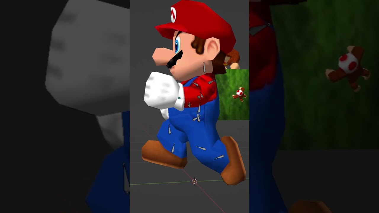Animating without IK (bad idea) #blender #mario #3danimation