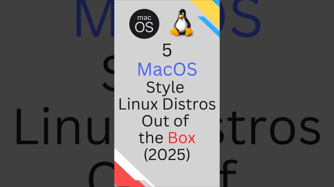 5 дистрибутивов Linux в стиле macOS 2025 года | Готово из коробки #linux #macos