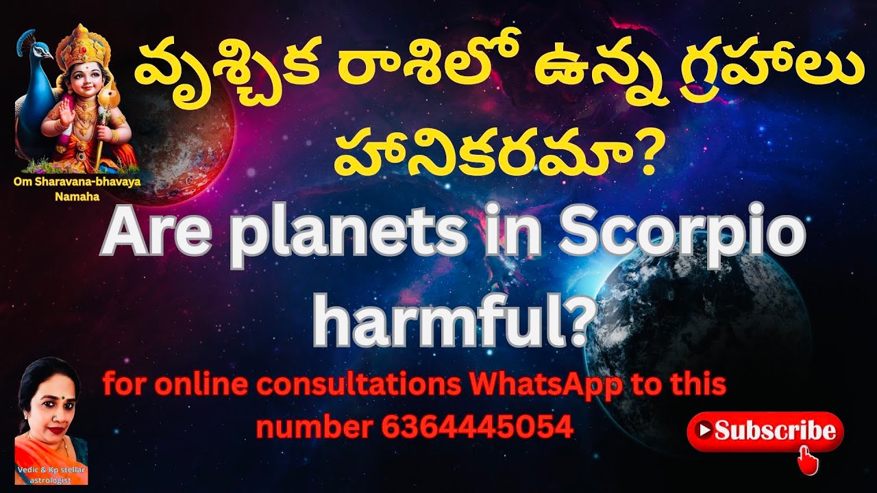 Are planets in scorpio harmful?