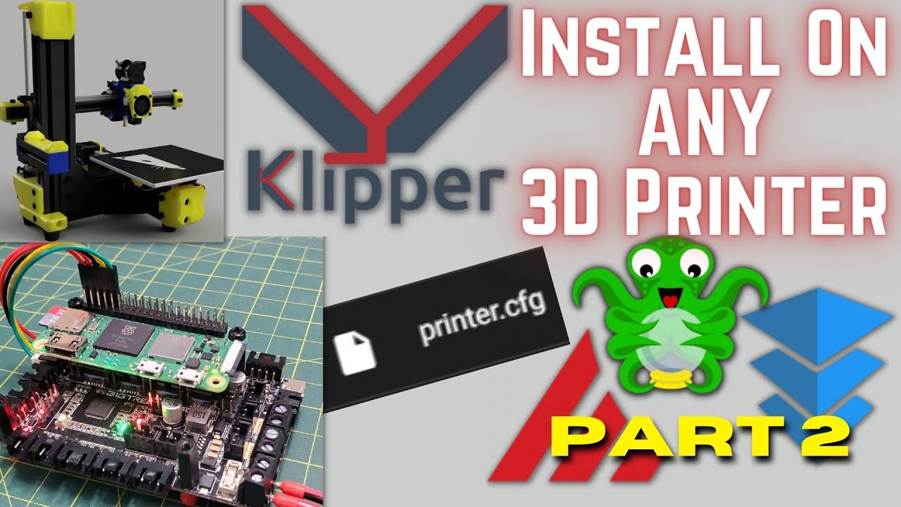 Install Klipper on ANY 3d printer - Part 2 - Create a config from scratch