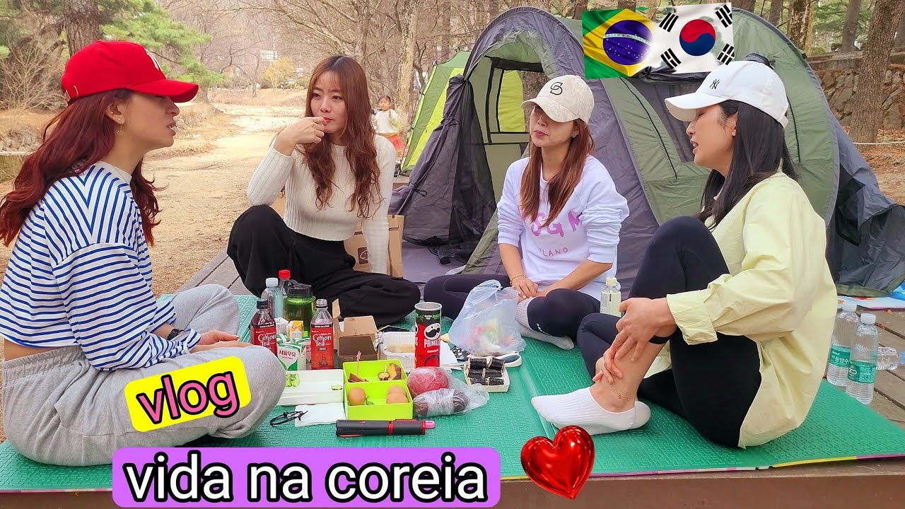 VLOG:VIDA NA COREIA.PIQUINIQUE, BICICLETA ELÉTRICA, MANICURE, COMIDA ETC