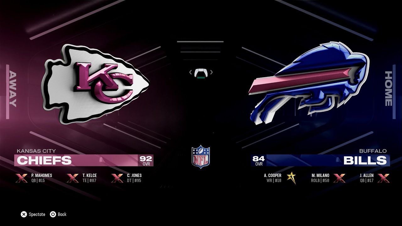 Kansas City Chiefs vs  Buffalo Bills that came down to the last play of the game