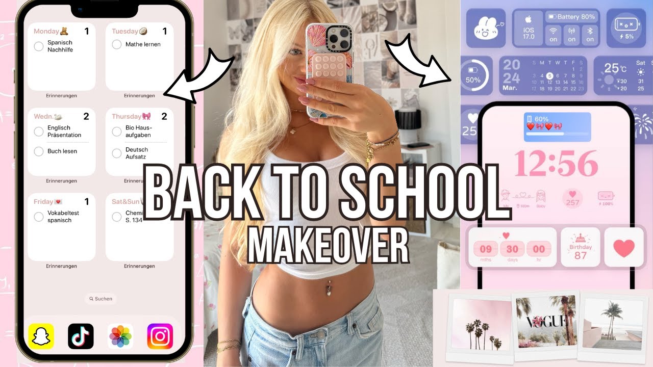 Back to School iPhone Makeover✨What’s on my phone? 📚  MaVie Noelle