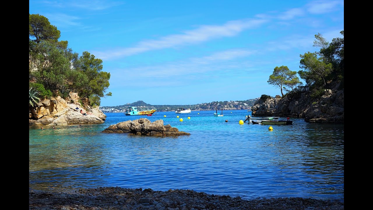 4K Una de las MEJORES playa o cala de MALLORCA,  AQUI REINA LA NATURALEZA CALA FORNELLS