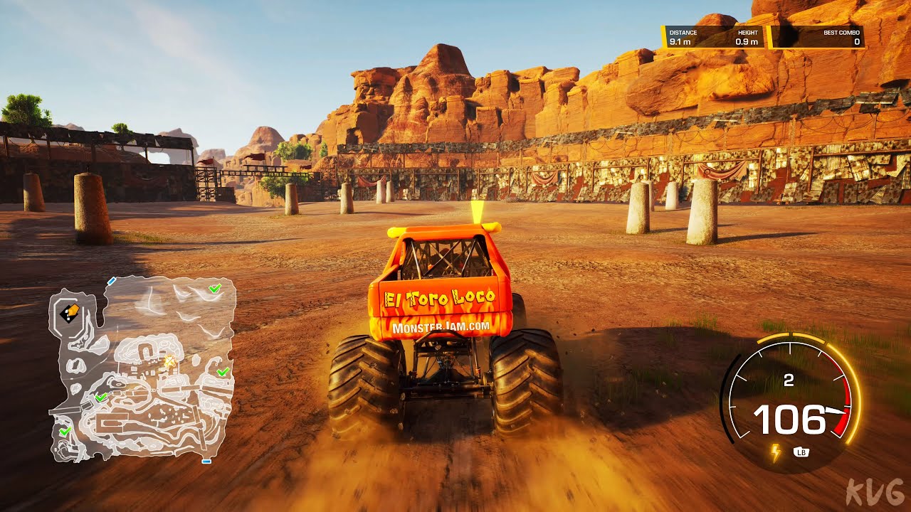 Monster Jam Steel Titans 2 - El Toro Loco - Open World Free Roam Gameplay (PC UHD) [4K60FPS]