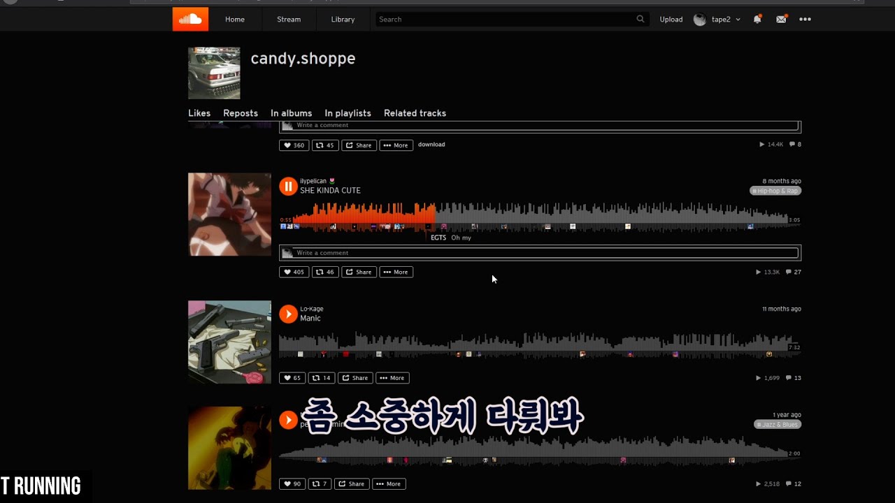 tape2 나 너의 스트리머야