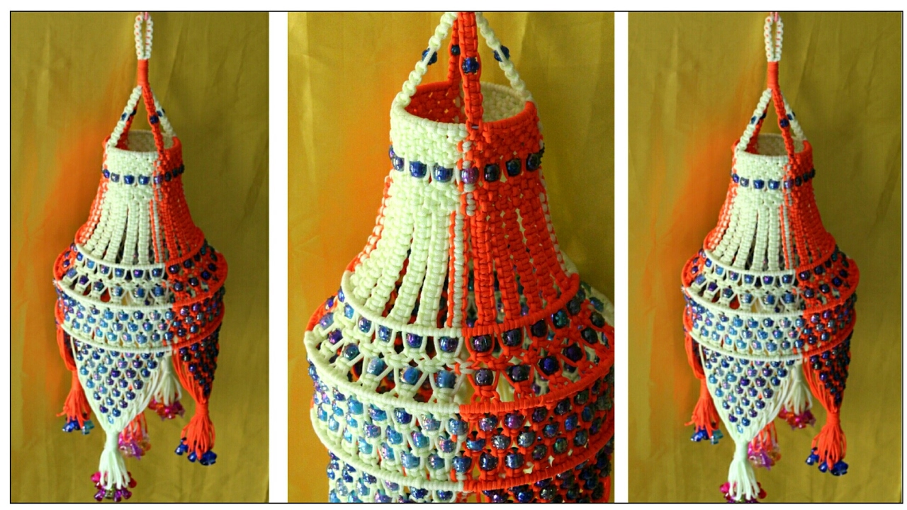 New Easy Macrame jhumar | Handmade Macrame jhumar | jhumar making at home