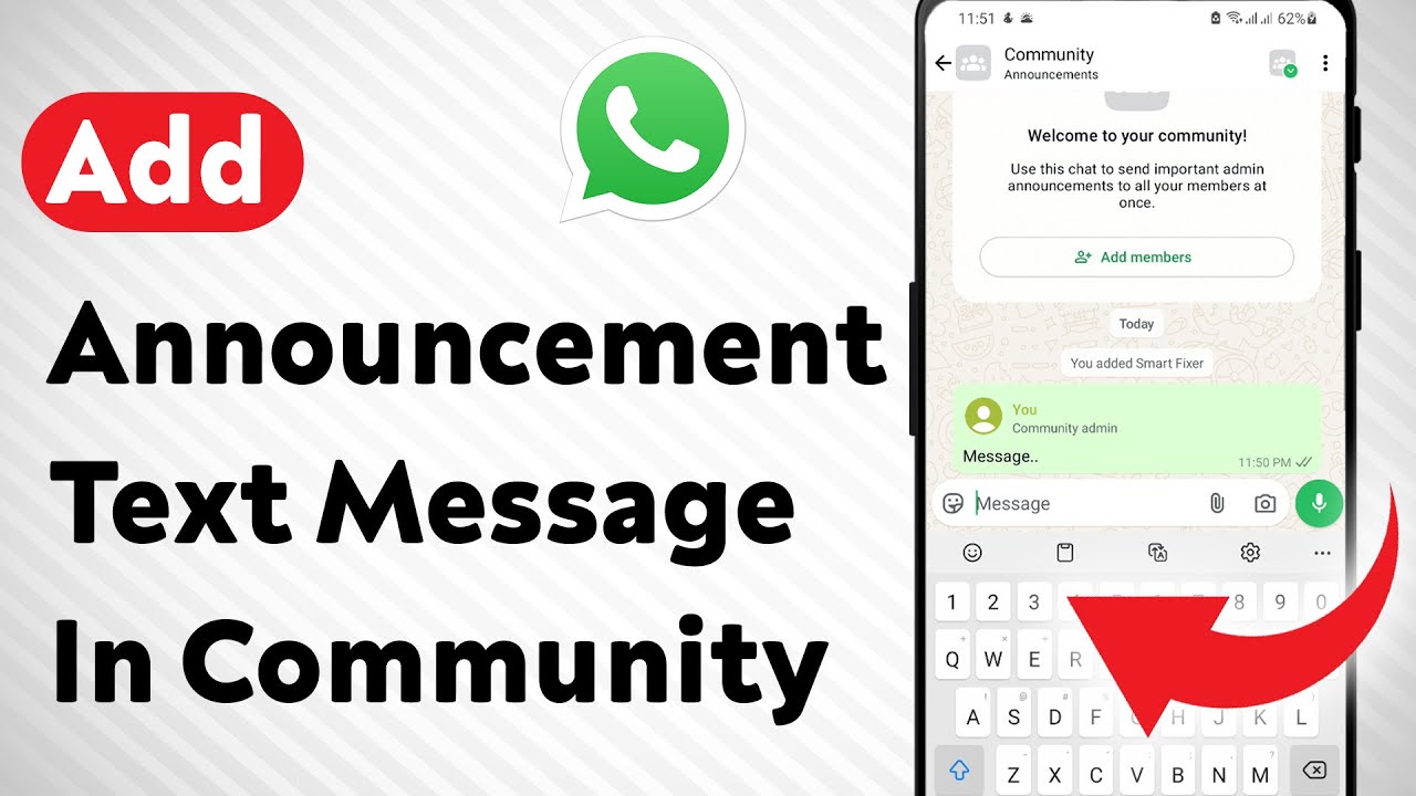 How To Add Announcement Text Message In WhatsApp Community (Updated)