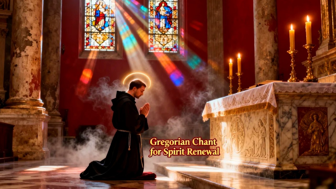 Gregorian Chant for Healing Sleep and Holy Stillness | Benedictine Ambience and Sacred Balance